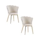 Lot De 2 Chaises Nymphea Gold Assise Velours Gris