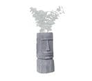 Cache Pot Figurine Aztèque. Porte Plante Statuette En Magnesia H46cm