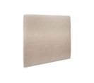 Tete De Lit Tapissee Tissu Beige Brun L 200 Cm - Ep 10 Cm Rembourre