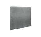 Tete De Lit Tapissee Tissu Gris Anthracite L 180 Cm - Ep 10 Cm Rembourre