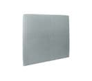 Tete De Lit Tapissee Velours Gris Bleute L 150 Cm - Ep 10 Cm Rembourre