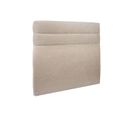 Tete De Lit Lignes Tissu Beige Brun L 180 Cm - Ep 10 Cm Rembourre