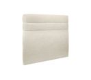 Tete De Lit Lignes Tissu Beige Clair L 140 Cm - Ep 10 Cm Rembourre