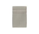 Tete De Lit Lignes Velours Taupe L 90 Cm - Ep 10 Cm Rembourre