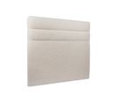 Tete De Lit Lignes Bouclette Beige L 180 Cm - Ep 10 Cm Rembourre