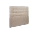 Tete De Lit Capitonnee Tissu Beige Brun L 200 Cm - Ep 10 Cm Rembourre