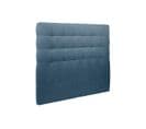 Tete De Lit Capitonnee Tissu Bleu L 150 Cm - Ep 10 Cm Rembourre