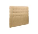 Tete De Lit Capitonnee Tissu Jaune L 200 Cm - Ep 10 Cm Rembourre