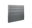 Tete De Lit Capitonnee Tissu Gris Anthracite L 180 Cm - Ep 10 Cm Rembourre