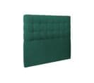 Tete De Lit Capitonnee Velours Vert L 160 Cm - Ep 10 Cm Rembourre