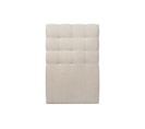 Tete De Lit Capitonnee Bouclette Beige L 90 Cm - Ep 10 Cm Rembourre