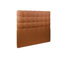 Tete De Lit Capitonnee Bouclette Terracotta L 150 Cm - Ep 10 Cm Rembourre