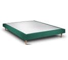 Sommier Tapissier Velours Vert 160x200 H29cm