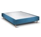 Sommier Tapissier Velours Bleu 160x200 H35cm