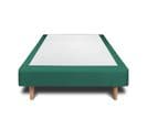 Sommier Tapissier Velours Vert 90x200 H35cm