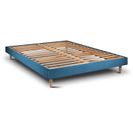 Sommier Kit Velours Bleu 200x200 H29cm