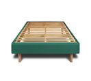 Sommier Kit Velours Vert 90x200 H29cm