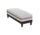 Ensemble Matelas Mousse 90x190 L'envouteur - Avec Sommier Kit Gris Et Pieds - Ep.31cm