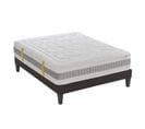 Ensemble Matelas Mousse 160x200 L'envouteur - Avec Sommier Kit Gris Et Pieds - Ep.31cm