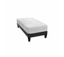 Ensemble Matelas Mousse 90x200 Le Tombeur - Avec Sommier Kit Gris Et Pieds - Dehoussable