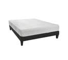 Ensemble Matelas Mousse 180x200 Le Cajoleur - Avec Sommier Kit Gris Et Pieds - Dehoussable