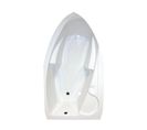 Baignoire Fany - Baignoire D'angle 160x90cmd - Abs Et Acryl Renforcé 3mm - Blanc