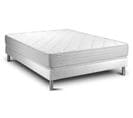 Ensemble Matelas Mousse Polyurethane à Memoire De Forme 140x200 Vitalmemo Ep:18cm - Sommier Blanc