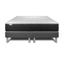 Ensemble Matelas Mousse Polyurethane à Memoire De Forme 2x80x200 Vitalmemo One Ep:24cm - Sommier Gri