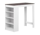 Aravis Table Bar White And Concrete