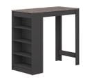 Aravis Table Bar Black And Concrete