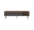 Ampere TV Stand Walnut And Grey