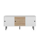 Zip Sideboard White And Natural Oak