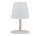 Lampe De Table Sans Fil LED Standy Mini Beige Acier H25cm