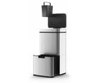 Poubelle De Cuisine Automatique Narvik Argent Acier Inoxydable 75 L