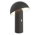 Lampe De Table Sans Fil LED Tod Black Noir Métal H28cm