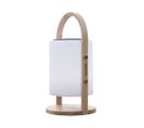 Lampe Enceinte Bluetooth Sans Fil Woody Play Bois Clair Bois Naturel H37cm