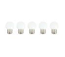 Lot De 5 Ampoules Compatible Guirlande Party Bulb White Blanc Plastique E27