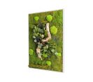 Grand Tableau Végétal Rectangle Nature Avec Plantes Stabilisées 40x90cm