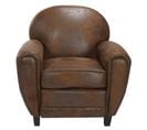 Fauteuil Club Marron Vieilli