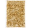 Tapis Shaggy 90x160 Rectangle Fait Main Beige Motif Uni Malaidory