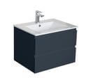 Meuble Simple Vasque 60cm Sorrento Gris Anthracite + Vasque