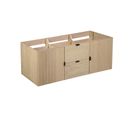 Meuble Double Vasque 140cm Chêne Studio Suspendu