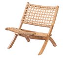 Fauteuil Davao - Rotin/bois