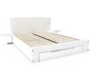 Lit Happy + Tiroirs + Chevets Amovibles - 2 Places, Couleur: Blanc, Dimensions: 140x190