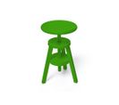 Tabouret À Vis En Bois, Couleur: Vert