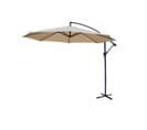 Parasol Déporté Rond Ø300cm  - Hardelot - Beige - Manivelle Anti-retour - Toile Déperlante - Facile