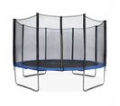 Trampoline Rond Ø 400cm Bleu Avec Son Filet De Protection - Mercure - Trampoline De Jardin 400 Cm