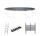 Pack Accessoires Pour Trampoline Ø 490cm Jupiter / Jupiter Inner - Échelle. Bâche De Protection.