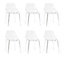 Lot De 6 Chaises Blanches - Lily