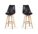 Lot De 2 Tabourets De Bar Noirs - Gotteborg